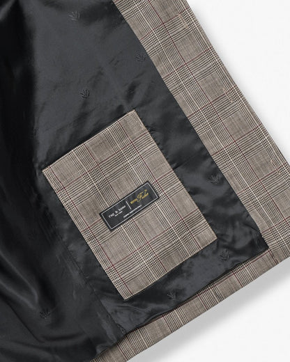 Isaiah Italian Wool Shirt Jacket - Grey Check