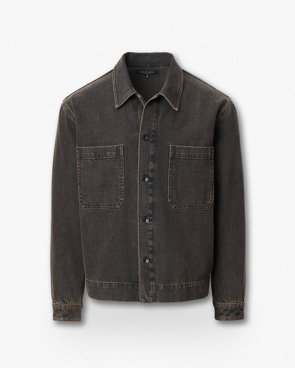 Brooks Infuse Denim Overshirt - Brown Black