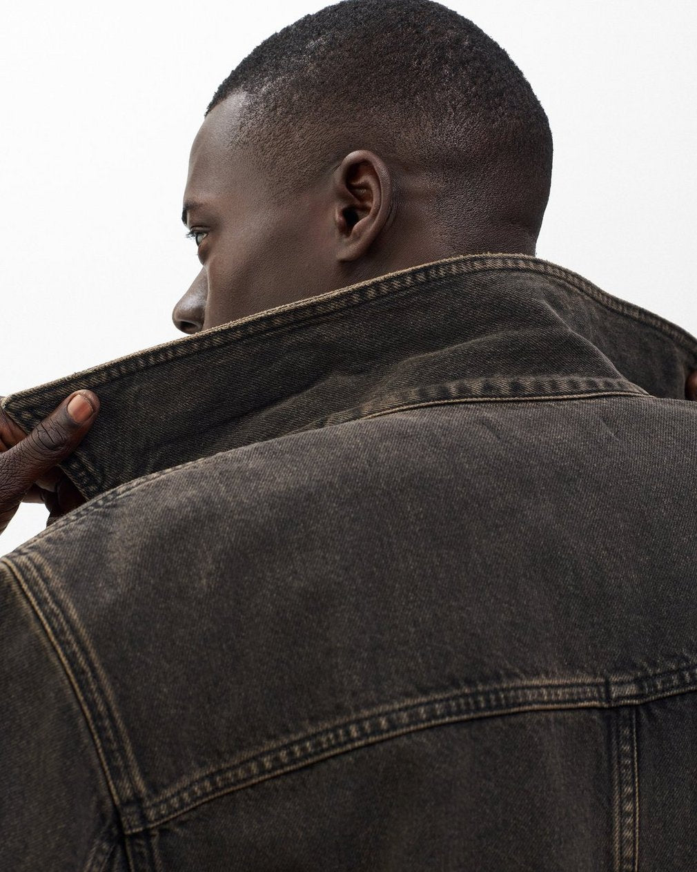 Brooks Infuse Denim Overshirt - Brown Black