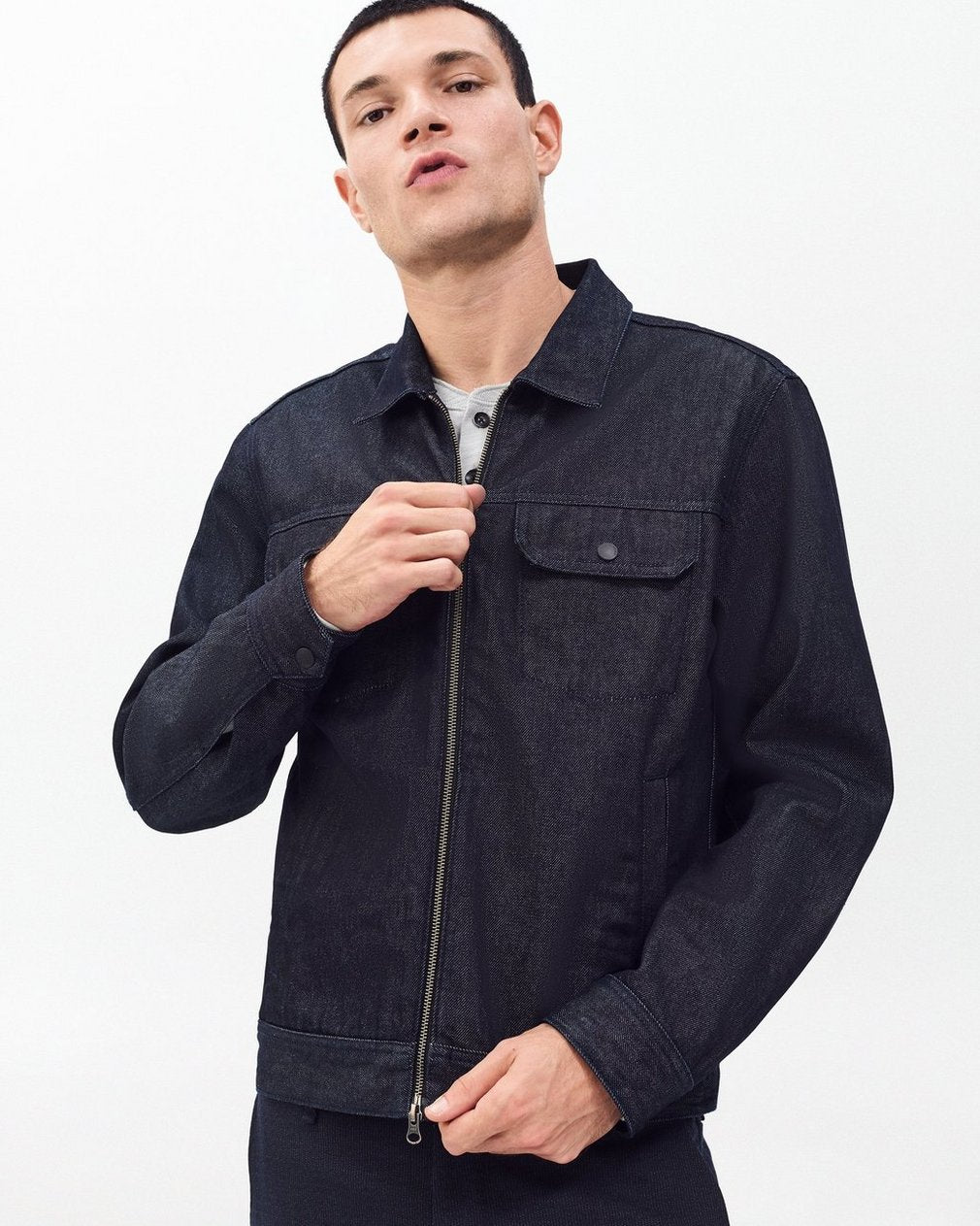Beau Denim Trucker Jacket - Resin Rinse