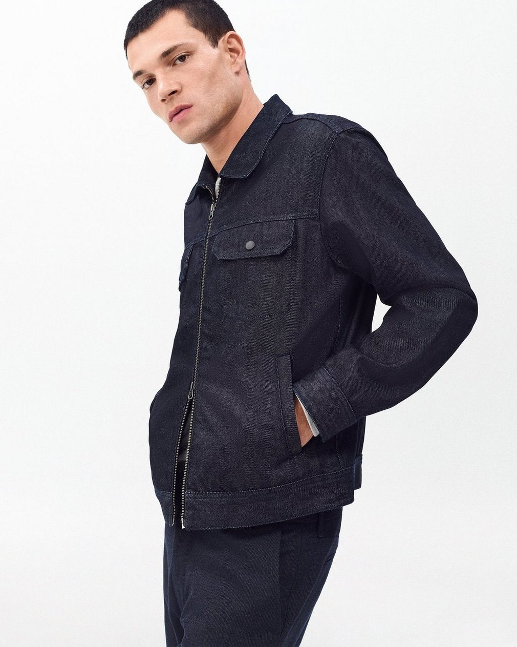 Beau Denim Trucker Jacket - Resin Rinse