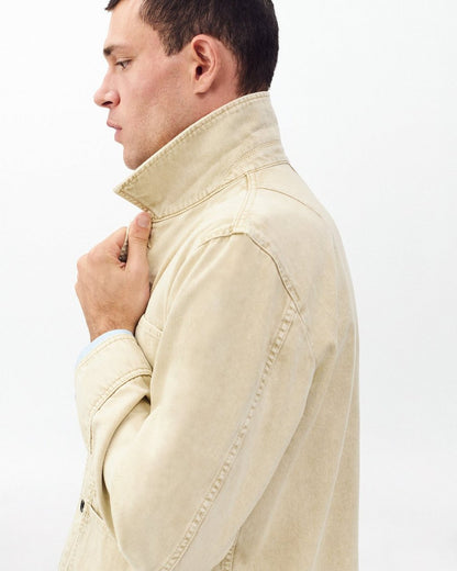 Tribeca Denim Chore Jacket - Stone Beige