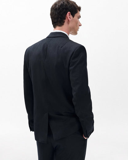 Butler British Wool Tuxedo Jacket - Black