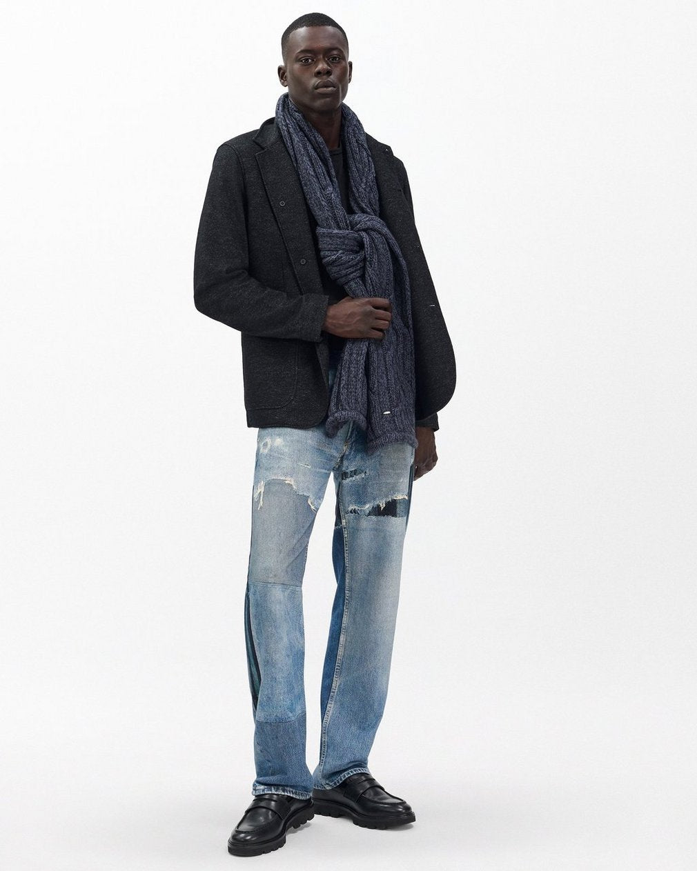 Prospect Knit Blazer - Dark Grey