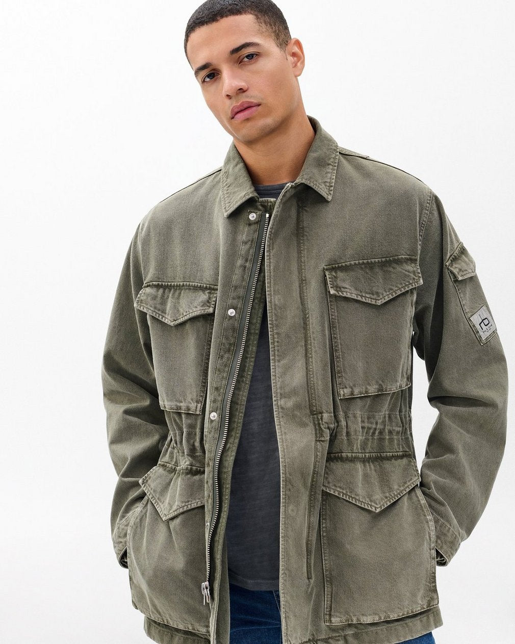 Denim Field Jacket - Dark Shadow