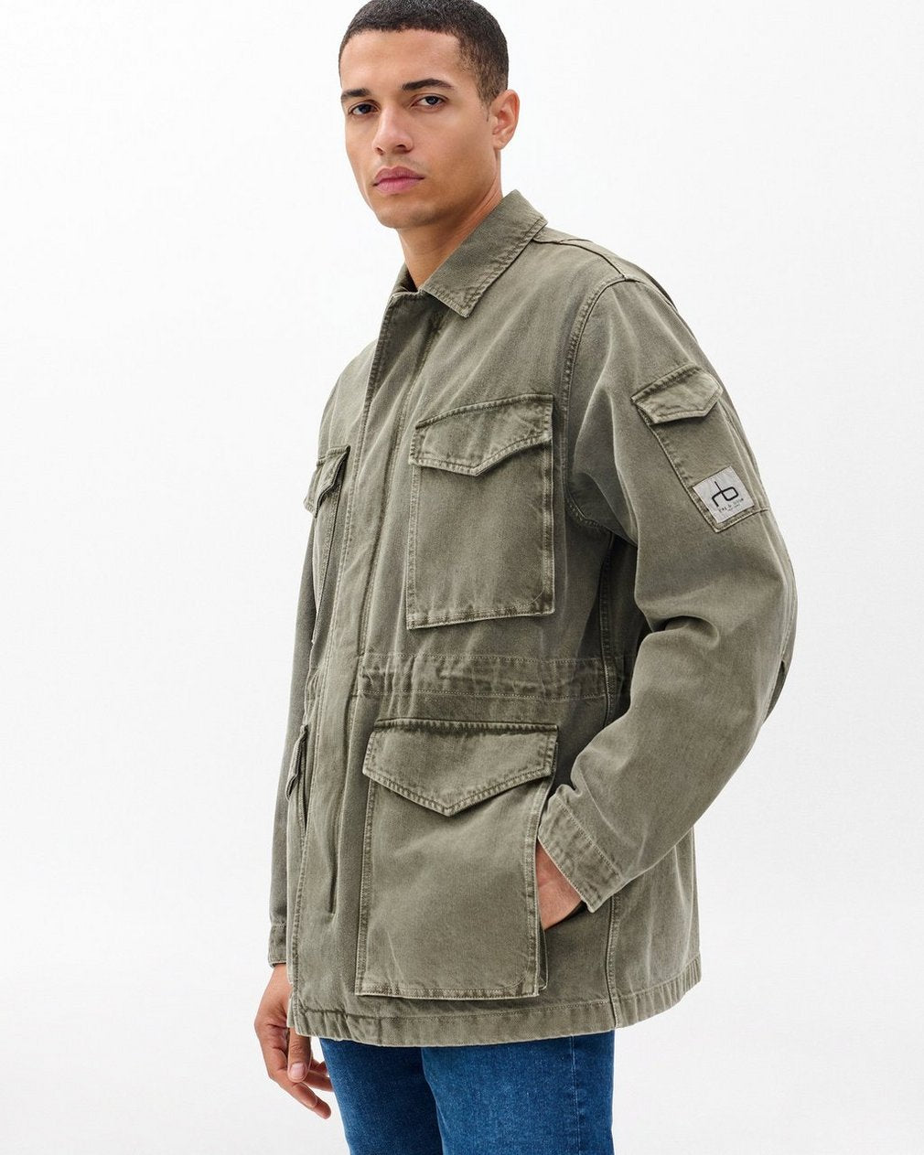 Denim Field Jacket - Dark Shadow