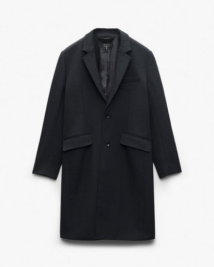 Beckett Italian Twill Coat - Black