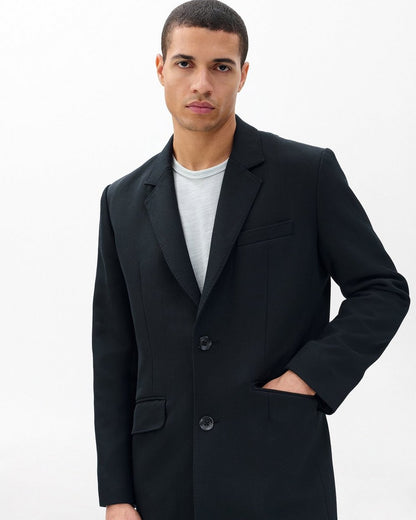 Beckett Italian Twill Coat - Black