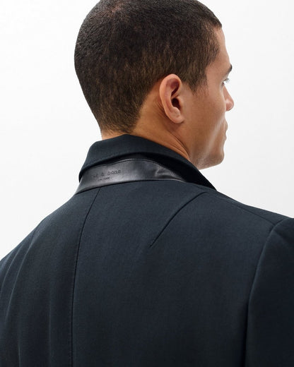 Beckett Italian Twill Coat - Black