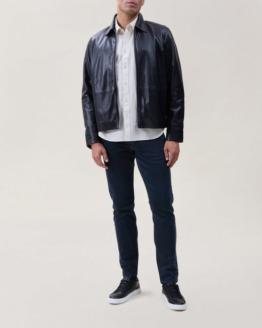 Matias Leather Jacket - Black