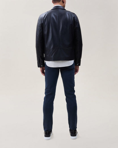 Matias Leather Jacket - Black