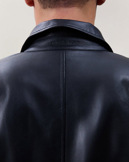 Matias Leather Jacket - Black