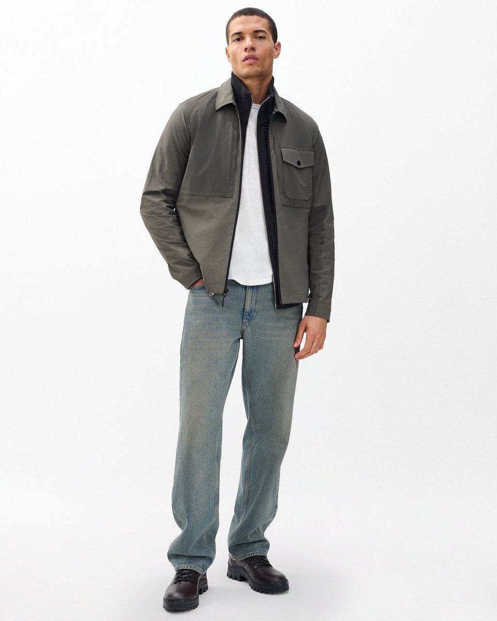 Stretch Ripstop Shirt Jacket - Dark Shadow