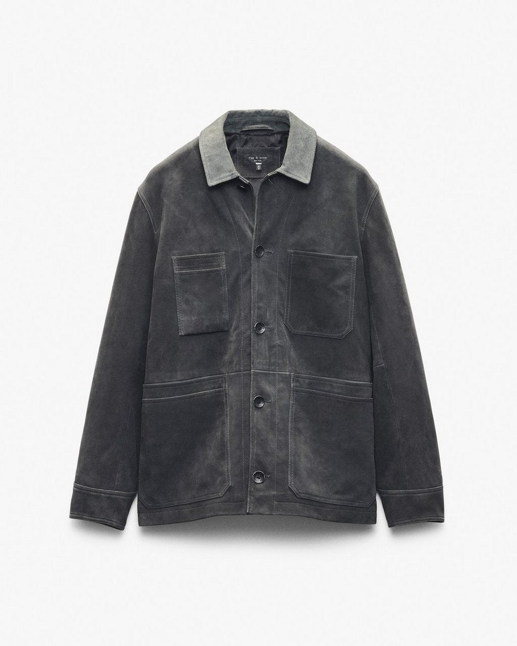 Graham Suede Chore Jacket - Dark Grey