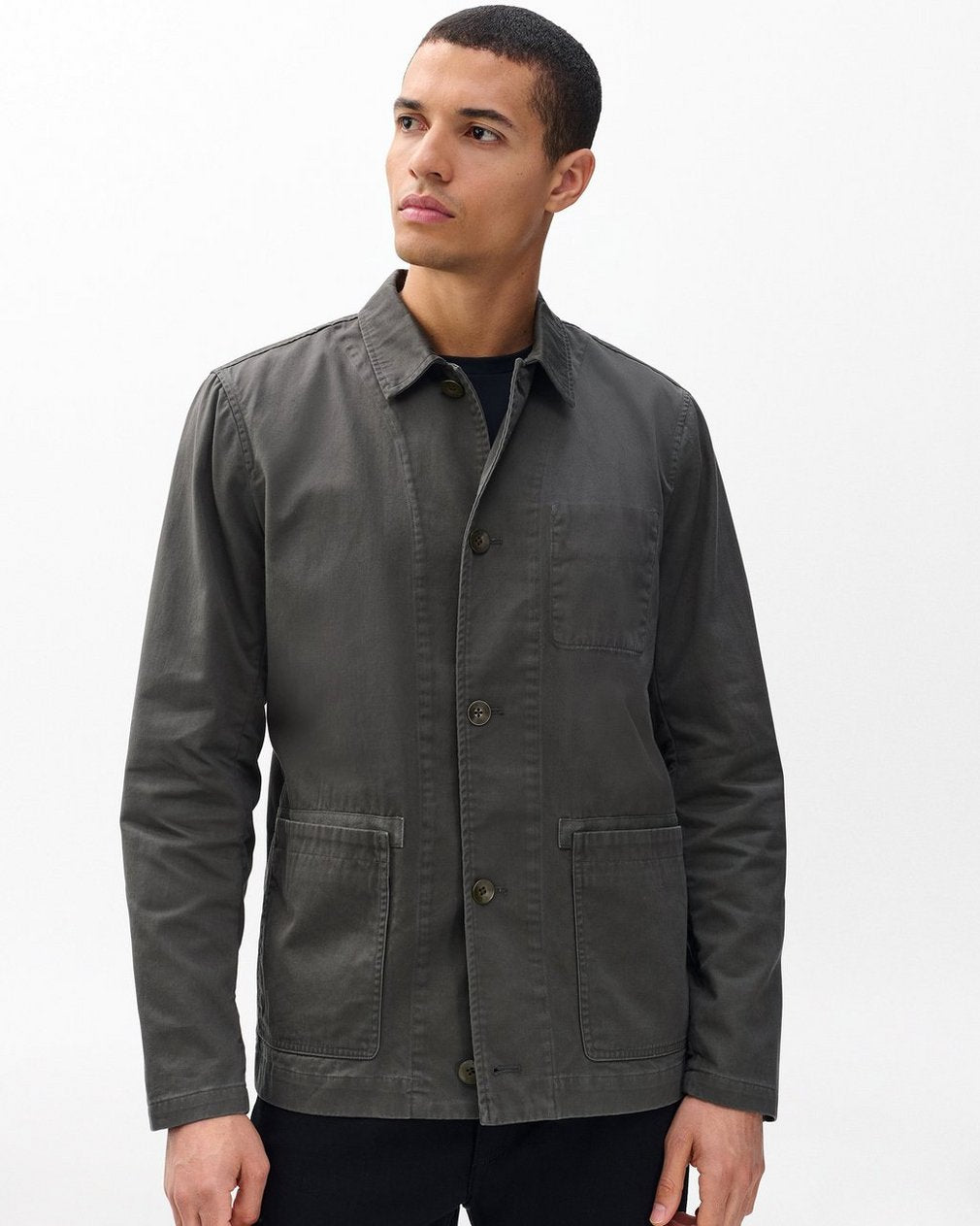 Evan Twill Chore Jacket - Dark Shadow