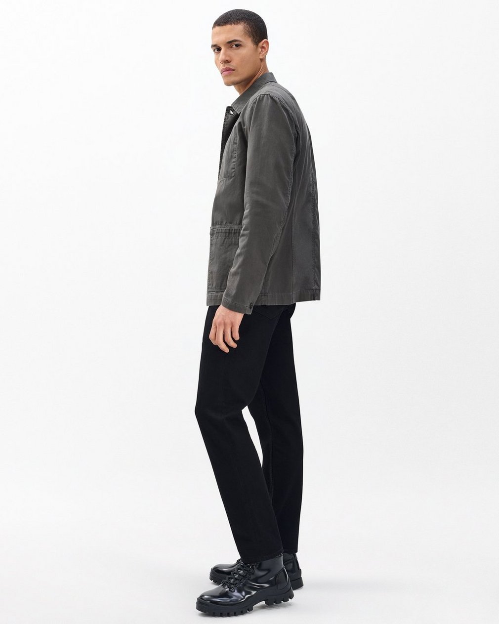 Evan Twill Chore Jacket - Dark Shadow