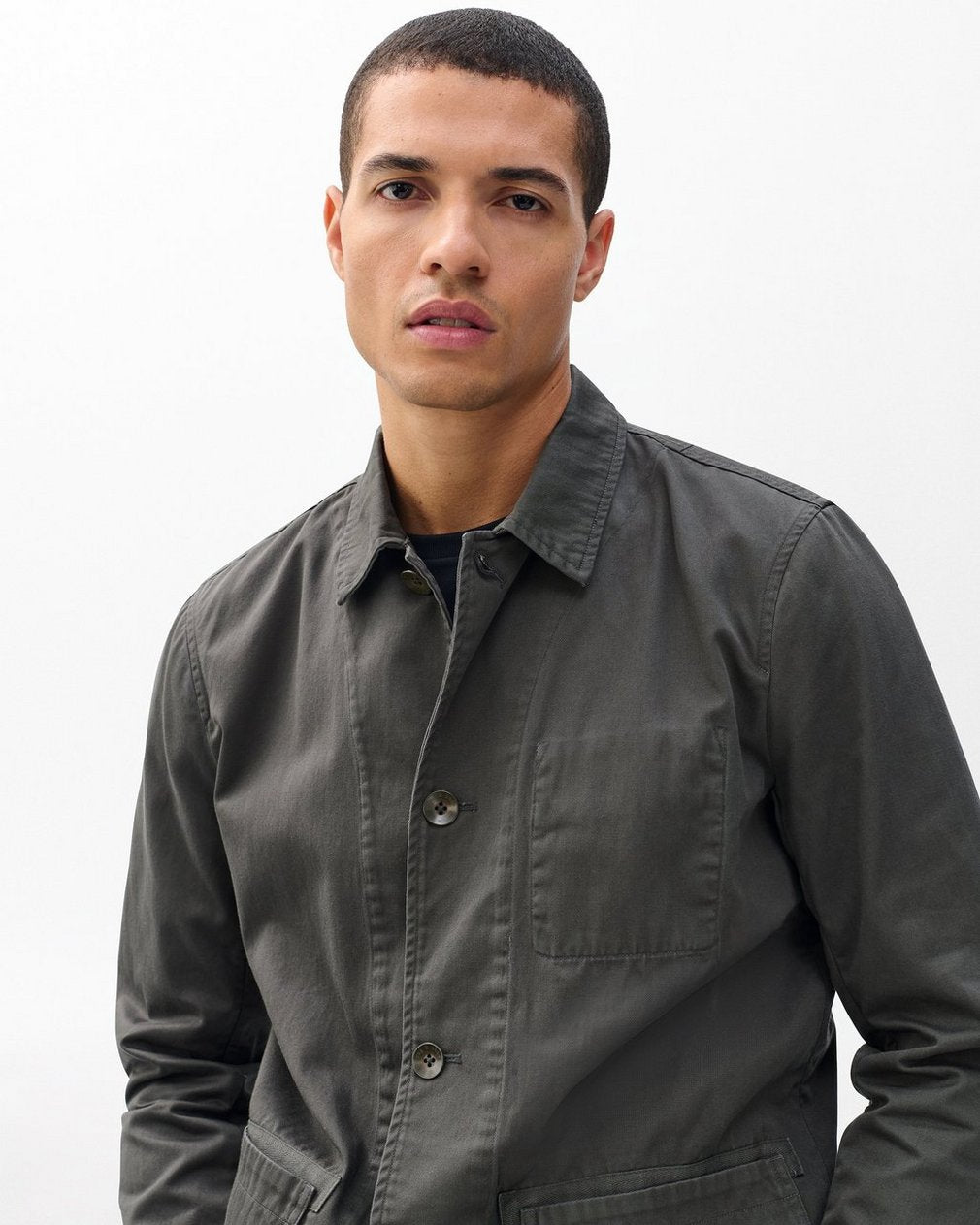 Evan Twill Chore Jacket - Dark Shadow