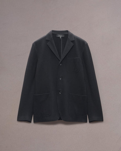 Achilles Wool Cardigan - Black