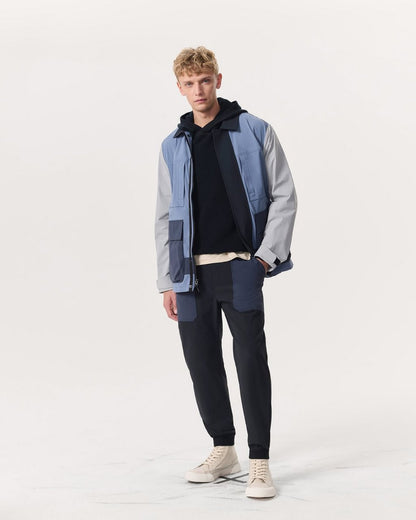 Pace Color-Blocked Chore Jacket - Grey Multi