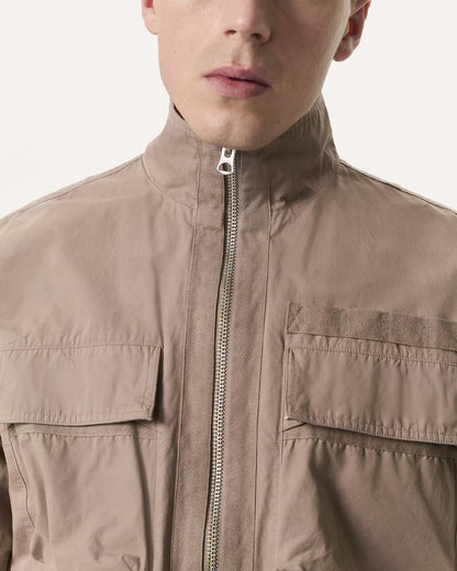 Ashland Cotton Utility Jacket - Elephant Grey