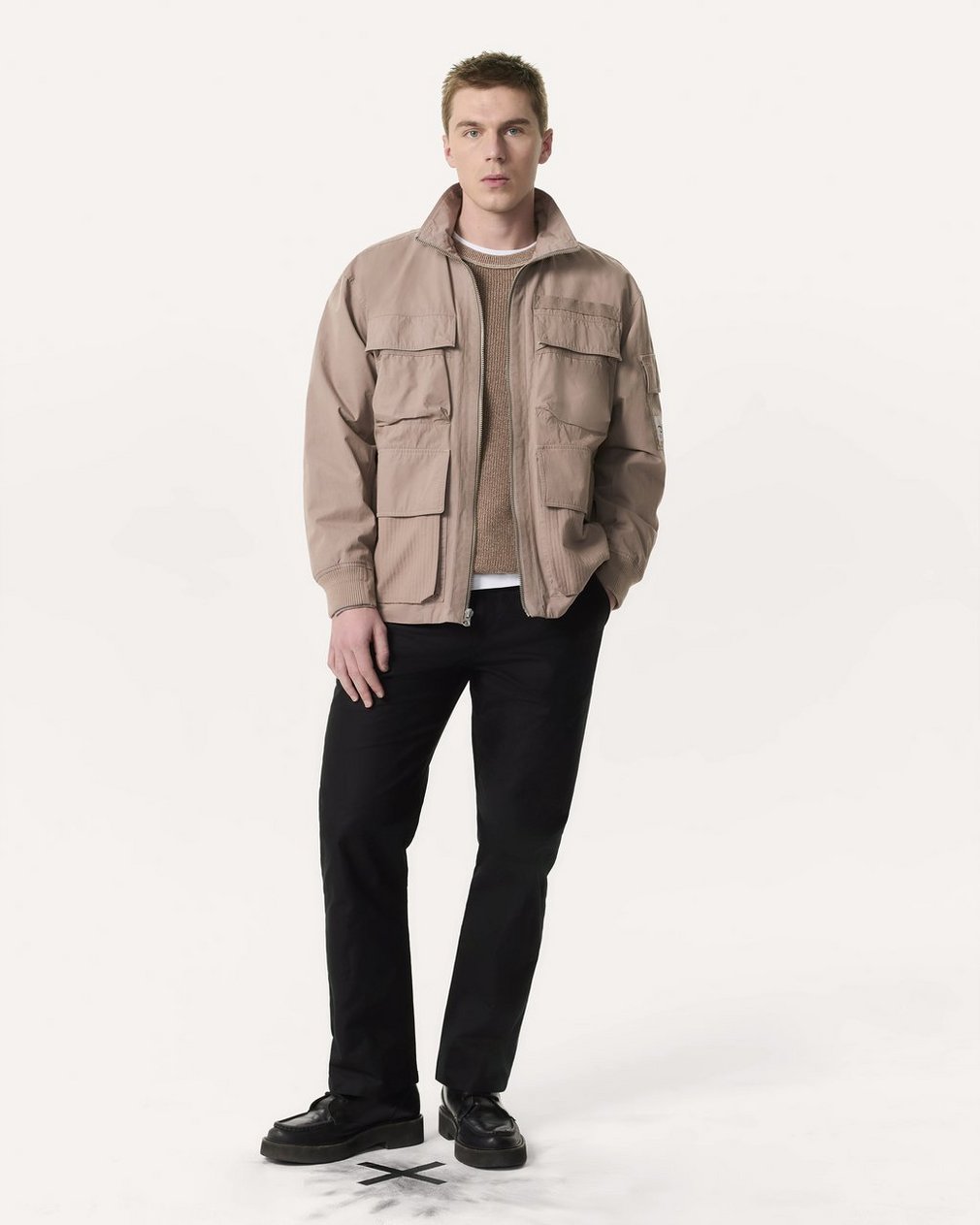 Ashland Cotton Utility Jacket - Elephant Grey