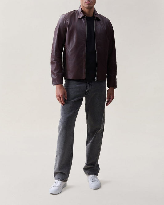 Matias Leather Jacket - Espresso