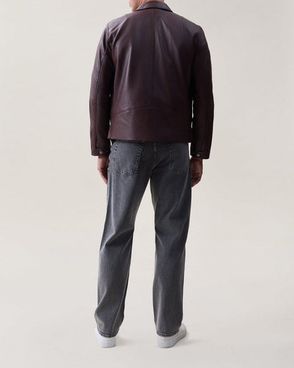Matias Leather Jacket - Espresso