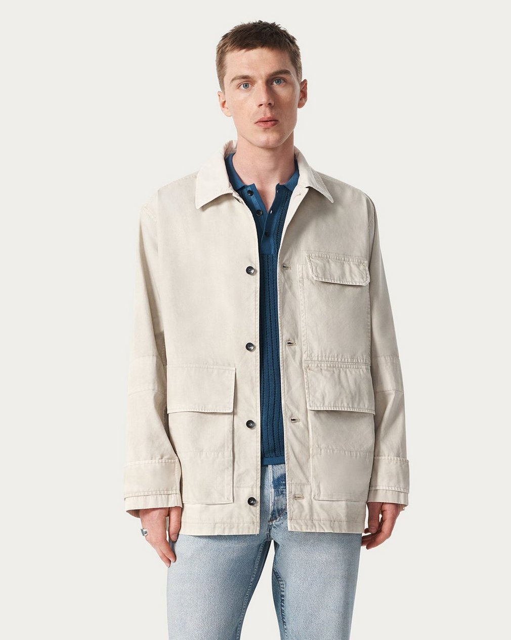 Strike Washed Canvas Jacket - Chime Grey