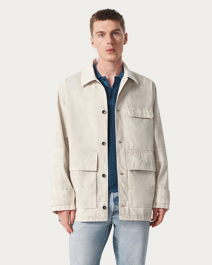 Strike Washed Canvas Jacket - Chime Grey