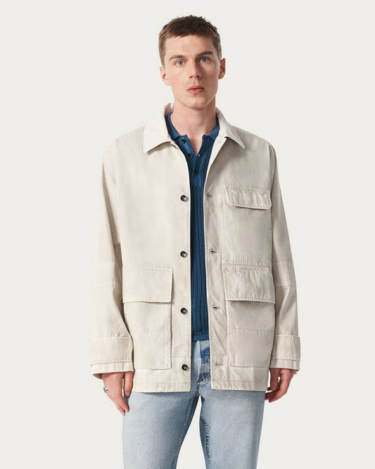 Strike Washed Canvas Jacket - Chime Grey