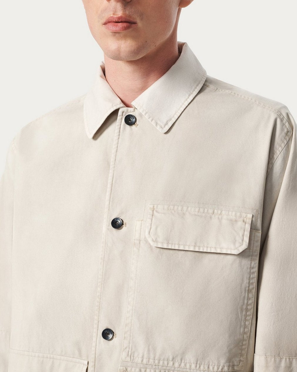 Strike Washed Canvas Jacket - Chime Grey