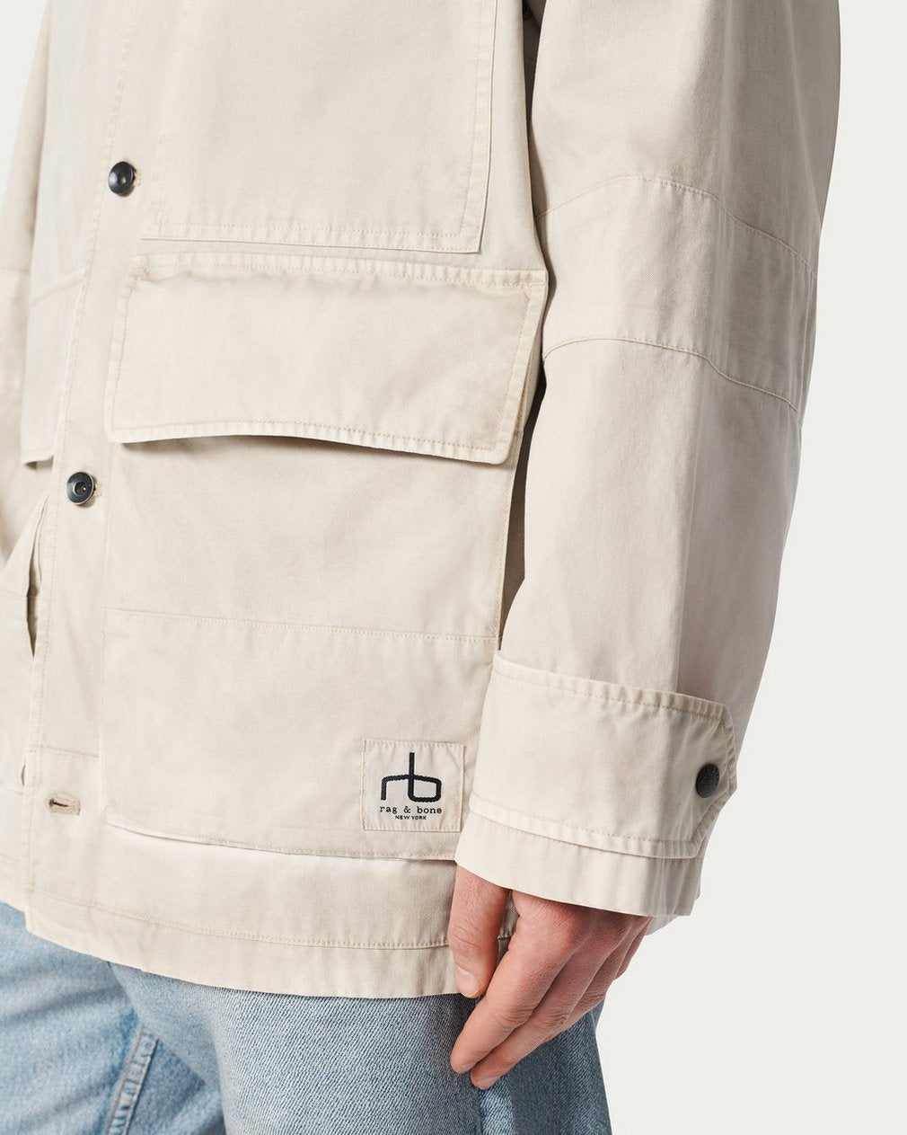Strike Washed Canvas Jacket - Chime Grey