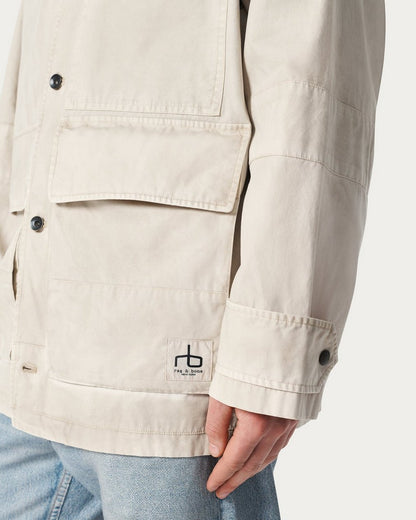 Strike Washed Canvas Jacket - Chime Grey