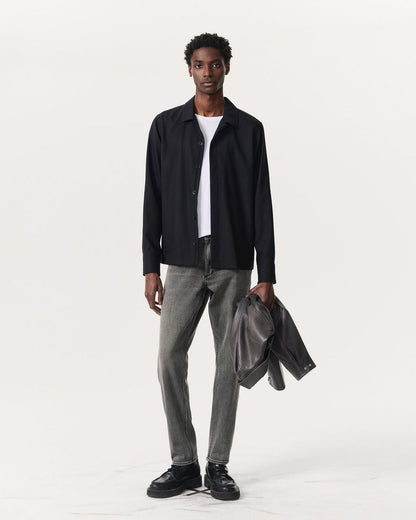 Hyde Wool-Blend Ripstop Shirt Jacket - Black