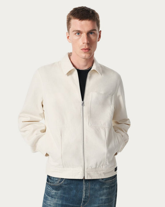 Simon Denim Garage Jacket - Ecru