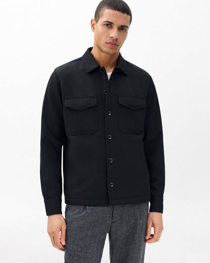 Hyde Italian Twill Shirt Jacket - Black