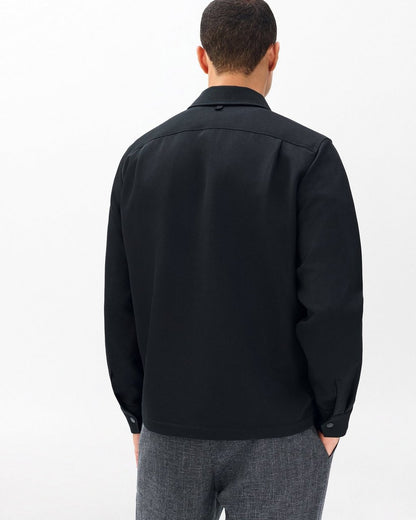 Hyde Italian Twill Shirt Jacket - Black