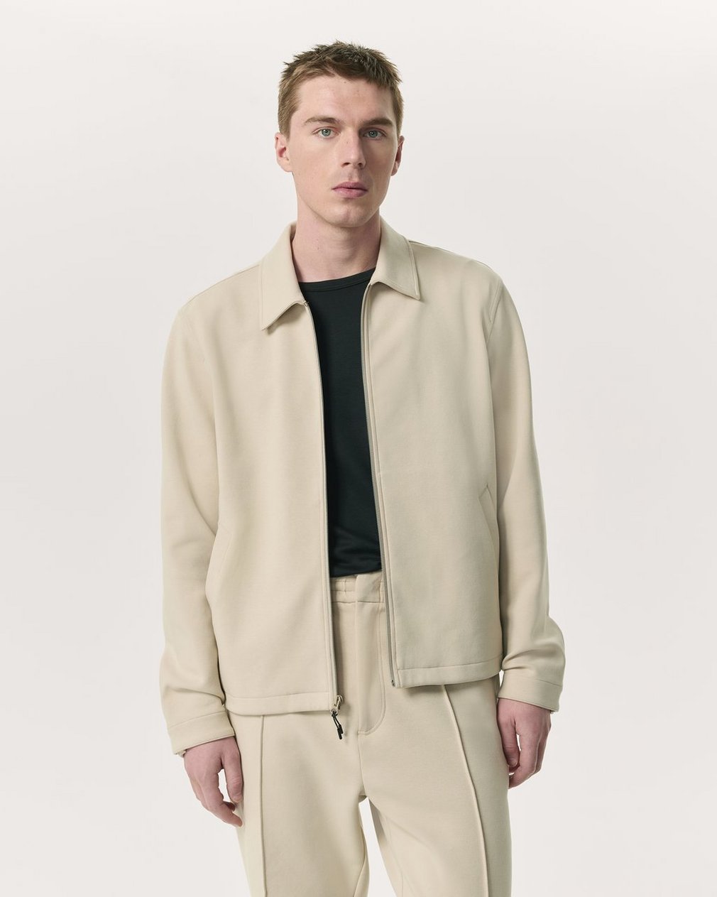 Melrose Tech Ponte Jacket - Aged Taupe