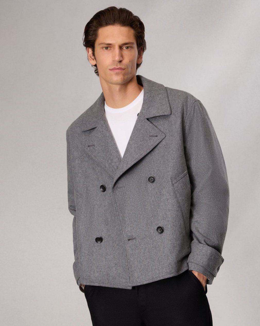 Eddy Wool-Blend Jacket - Mid Charcoal