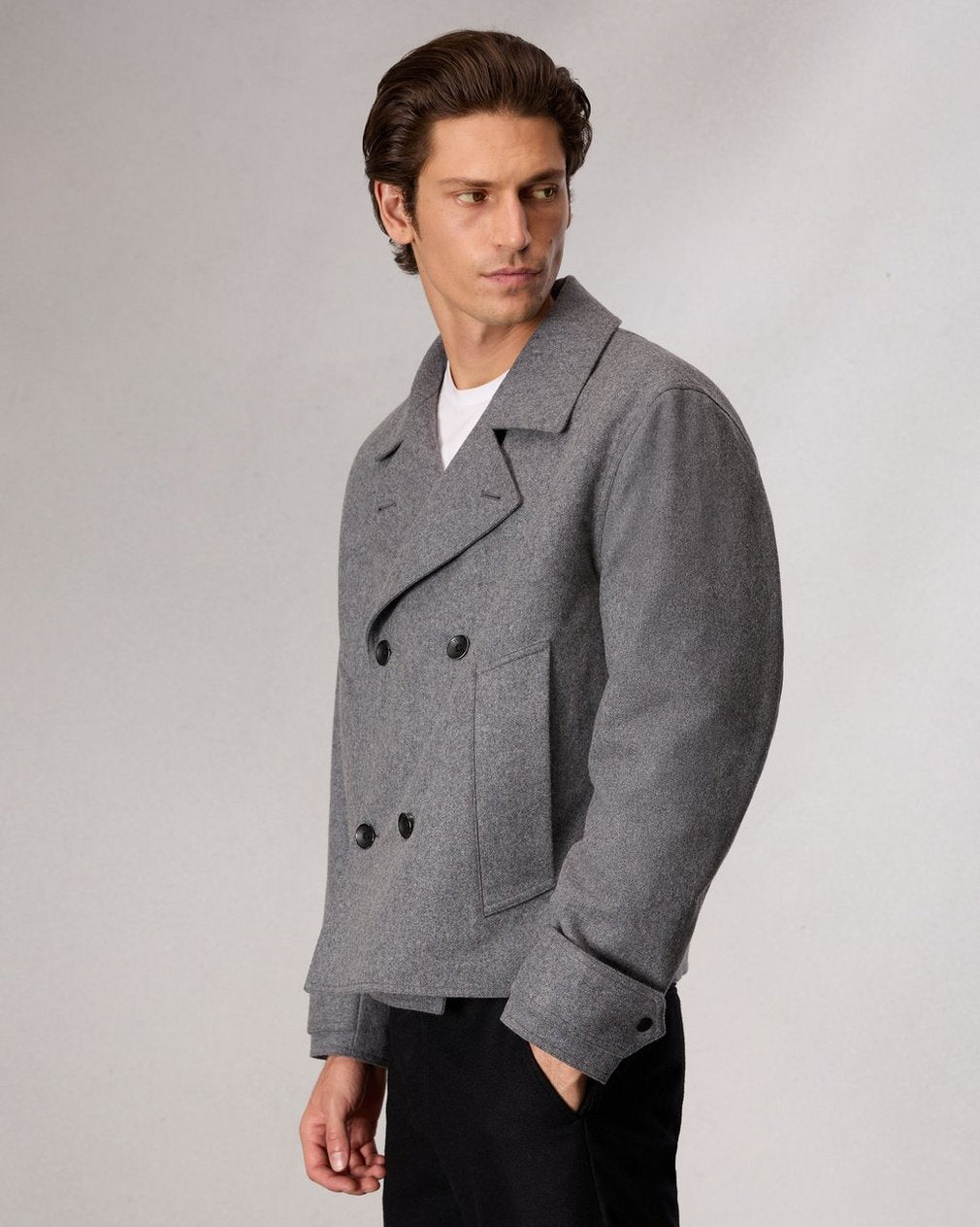 Eddy Wool-Blend Jacket - Mid Charcoal