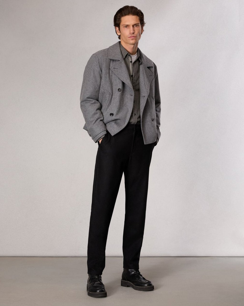 Eddy Wool-Blend Jacket - Mid Charcoal