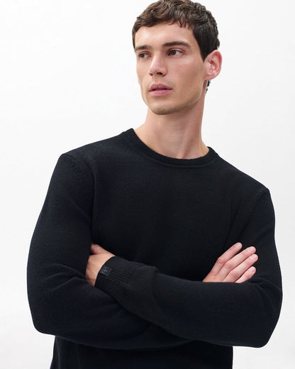 Declan Cashmere Sweater - Black
