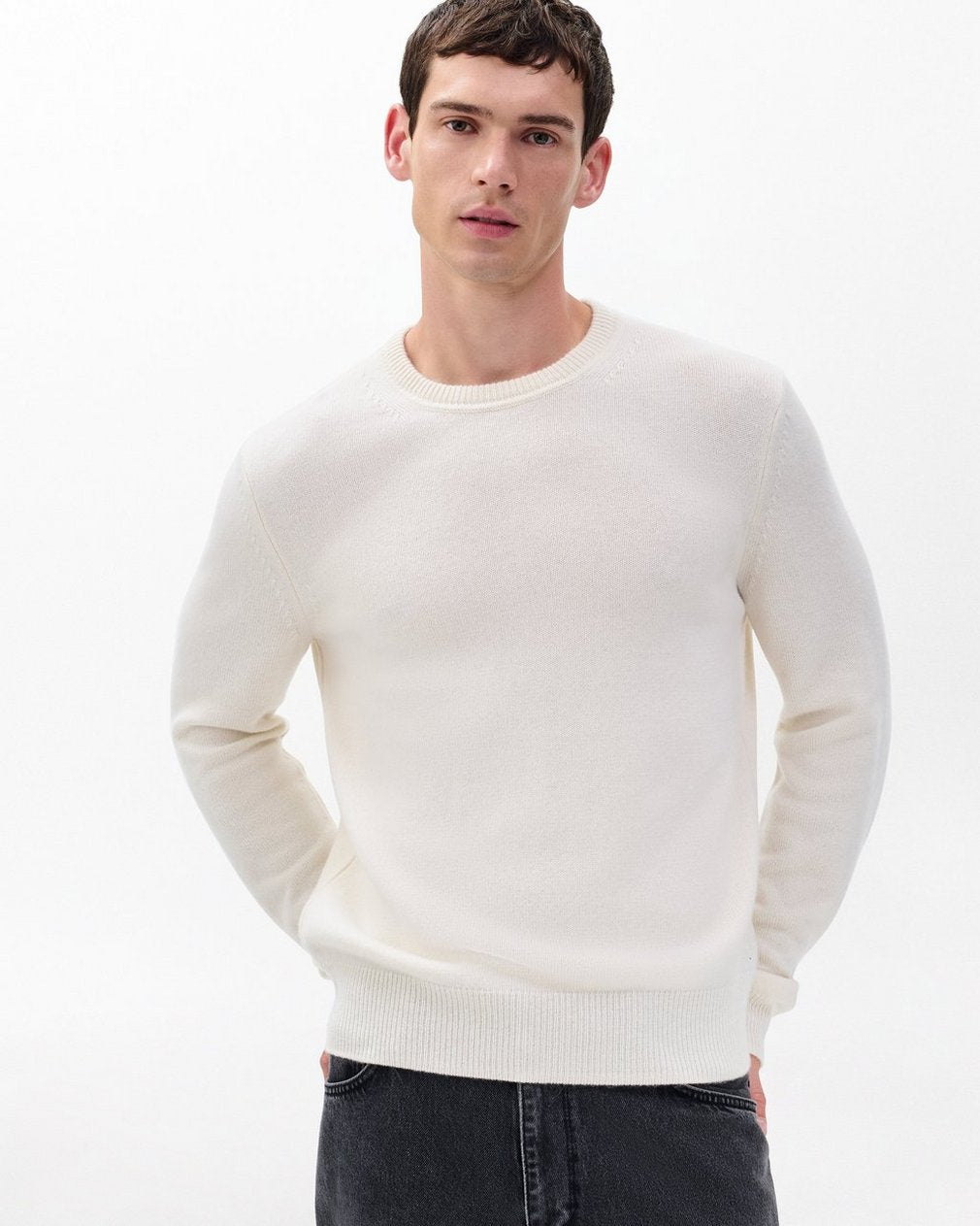 Declan Cashmere Sweater - Ivory