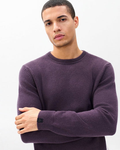 Declan Cashmere Sweater - Deep Plum