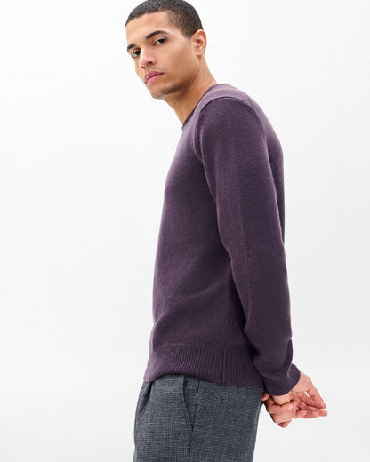 Declan Cashmere Sweater - Deep Plum