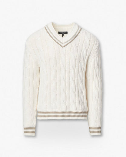 Tristan Cricket Sweater - Vanilla