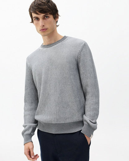 Simon Striped Sweater - Grey Multi