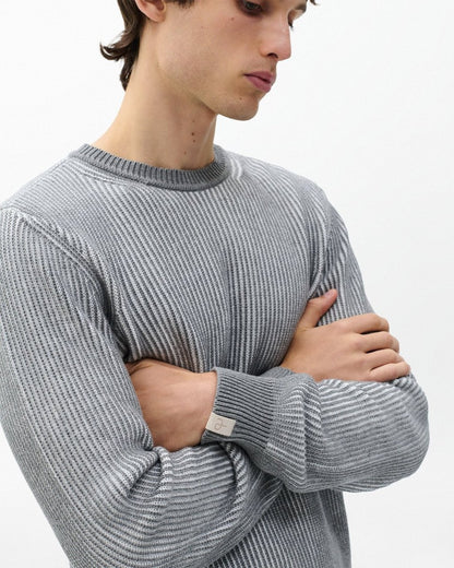 Simon Striped Sweater - Grey Multi