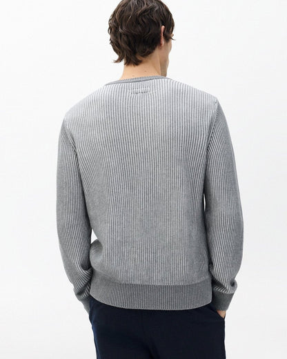 Simon Striped Sweater - Grey Multi