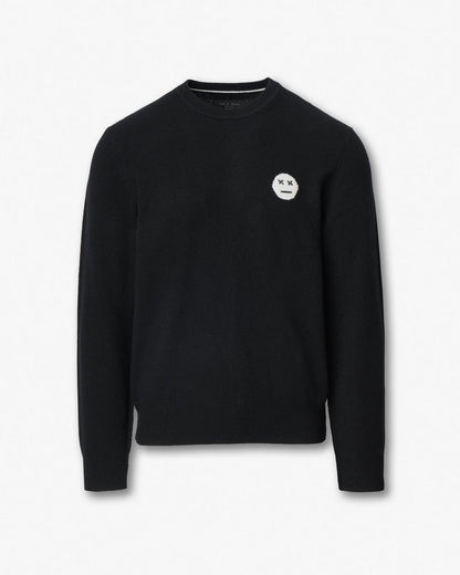 Sour Face Wool Sweater - Black